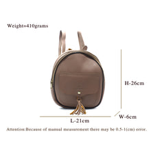 Load image into Gallery viewer, Two In One Flap Pocket Double Zip Plain Girls BackPack - myStore20202019

