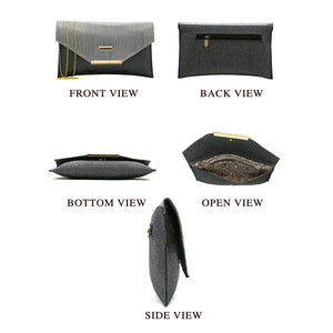 Two In One Flat Frame Fitting Envelope Women Clutch - myStore20202019