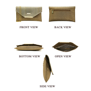 Two In One Flat Frame Fitting Envelope Women Clutch - myStore20202019