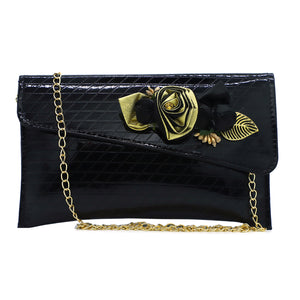 Two In One Flower Fitting Shine Ladies Clutch - myStore20202019
