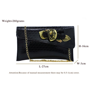 Two In One Flower Fitting Shine Ladies Clutch - myStore20202019