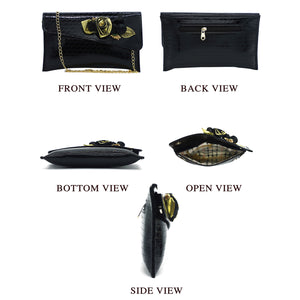 Two In One Flower Fitting Shine Ladies Clutch - myStore20202019