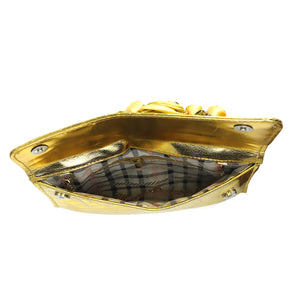 Two In One Flower Fitting Shine Ladies Clutch - myStore20202019