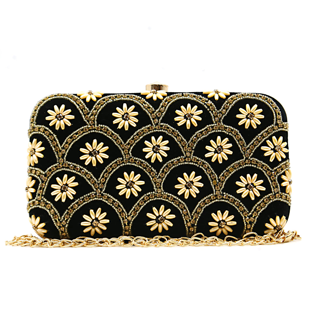 Two In One Flower Stone Women Clutch - myStore20202019