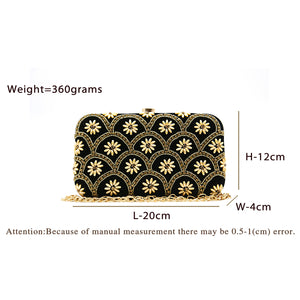 Two In One Flower Stone Women Clutch - myStore20202019