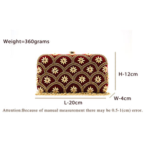 Two In One Flower Stone Women Clutch - myStore20202019