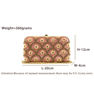 Two In One Flower Stone Women Clutch - myStore20202019