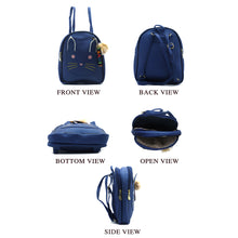 Load image into Gallery viewer, Two In One Front Bow Cat Print Double Zip Girls BackPack - myStore20202019
