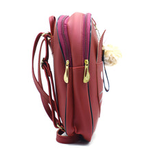 Load image into Gallery viewer, Two In One Front Bow Cat Print Double Zip Girls BackPack - myStore20202019
