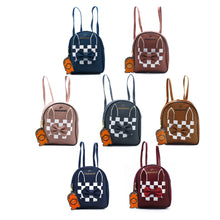 Load image into Gallery viewer, Two In One Front Bow Checks Pattern Double Zip Girls BackPack - myStore20202019
