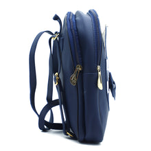 Load image into Gallery viewer, Two In One Front Bow Checks Pattern Double Zip Girls BackPack - myStore20202019
