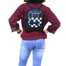 Load image into Gallery viewer, Two In One Front Bow Checks Pattern Double Zip Girls BackPack - myStore20202019
