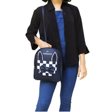 Load image into Gallery viewer, Two In One Front Bow Checks Pattern Double Zip Girls BackPack - myStore20202019

