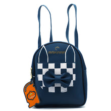 Load image into Gallery viewer, Two In One Front Bow Checks Pattern Double Zip Girls BackPack - myStore20202019
