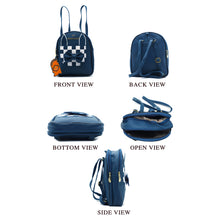 Load image into Gallery viewer, Two In One Front Bow Checks Pattern Double Zip Girls BackPack - myStore20202019
