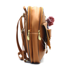Load image into Gallery viewer, Two In One Front Bow Flap Pocket Double Zip Girls BackPack - myStore20202019
