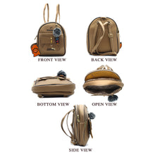 Load image into Gallery viewer, Two In One Front Bow Flap Pocket Double Zip Girls BackPack - myStore20202019
