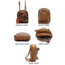 Load image into Gallery viewer, Two In One Front Zip Pocket Double Zip Printed Girls BackPack - myStore20202019
