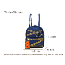Load image into Gallery viewer, Two In One Front Zip Pocket Double Zip Printed Girls BackPack - myStore20202019
