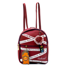 Load image into Gallery viewer, Two In One Front Zip Pocket Double Zip Printed Girls BackPack - myStore20202019
