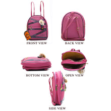 Load image into Gallery viewer, Two In One Front Zip Pocket Double Zip Printed Girls BackPack - myStore20202019
