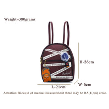 Load image into Gallery viewer, Two In One Front Zip Pocket Double Zip Printed Girls BackPack - myStore20202019
