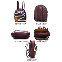 Load image into Gallery viewer, Two In One Front Zip Pocket Double Zip Printed Girls BackPack - myStore20202019
