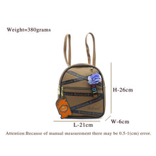 Load image into Gallery viewer, Two In One Front Zip Pocket Double Zip Printed Girls BackPack - myStore20202019
