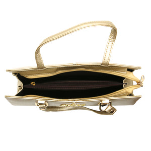 Two In One Golden Stripe Stone Fitting Women Clutch - myStore20202019