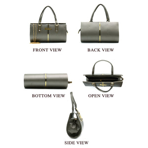 Two In One Golden Stripe Stone Fitting Women Clutch - myStore20202019