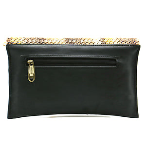 Two In One Jute Stone Flap Envelope Women Clutch - myStore20202019