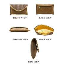 Load image into Gallery viewer, Two In One Jute Stone Flap Envelope Women Clutch - myStore20202019
