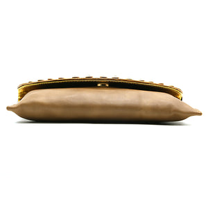 Two In One Jute Stone Flap Envelope Women Clutch - myStore20202019