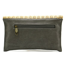Load image into Gallery viewer, Two In One Jute Stone Flap Envelope Women Clutch - myStore20202019
