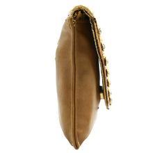 Load image into Gallery viewer, Two In One Jute Stone Flap Envelope Women Clutch - myStore20202019
