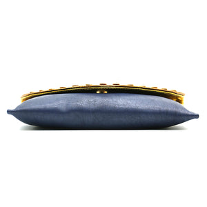 Two In One Jute Stone Flap Envelope Women Clutch - myStore20202019