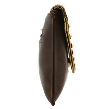 Load image into Gallery viewer, Two In One Jute Stone Flap Envelope Women Clutch - myStore20202019
