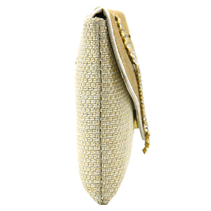 Two In One Jute V Flap Envelope Women Clutch - myStore20202019