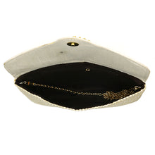 Load image into Gallery viewer, Two In One Jute V Flap Envelope Women Clutch - myStore20202019
