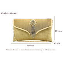 Load image into Gallery viewer, Two In One Jute V Flap Envelope Women Clutch - myStore20202019
