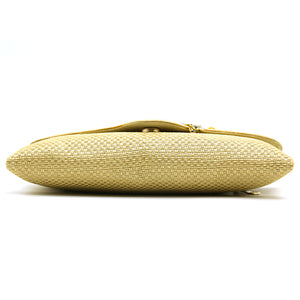 Two In One Jute V Flap Envelope Women Clutch - myStore20202019