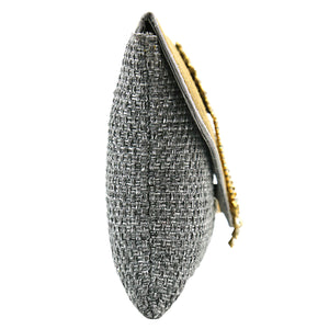 Two In One Jute V Flap Envelope Women Clutch - myStore20202019