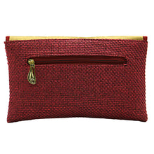 Load image into Gallery viewer, Two In One Jute V Flap Envelope Women Clutch - myStore20202019
