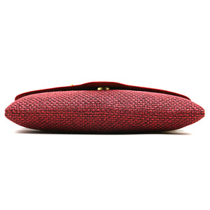 Two In One Jute V Flap Envelope Women Clutch - myStore20202019