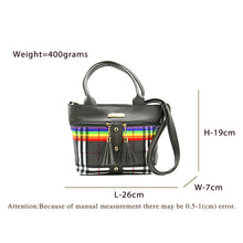 Load image into Gallery viewer, Two In One Multi Color Checks Women Sling Bag - myStore20202019
