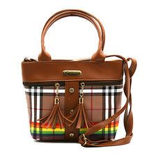 Load image into Gallery viewer, Two In One Multi Color Checks Women Sling Bag - myStore20202019
