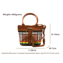 Load image into Gallery viewer, Two In One Multi Color Checks Women Sling Bag - myStore20202019
