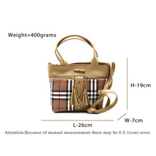 Load image into Gallery viewer, Two In One Multi Color Checks Women Sling Bag - myStore20202019

