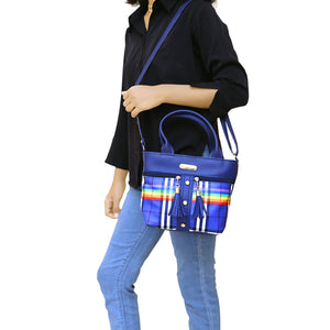 Two In One Multi Color Checks Women Sling Bag - myStore20202019