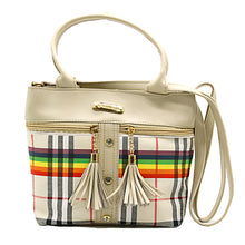 Load image into Gallery viewer, Two In One Multi Color Checks Women Sling Bag - myStore20202019
